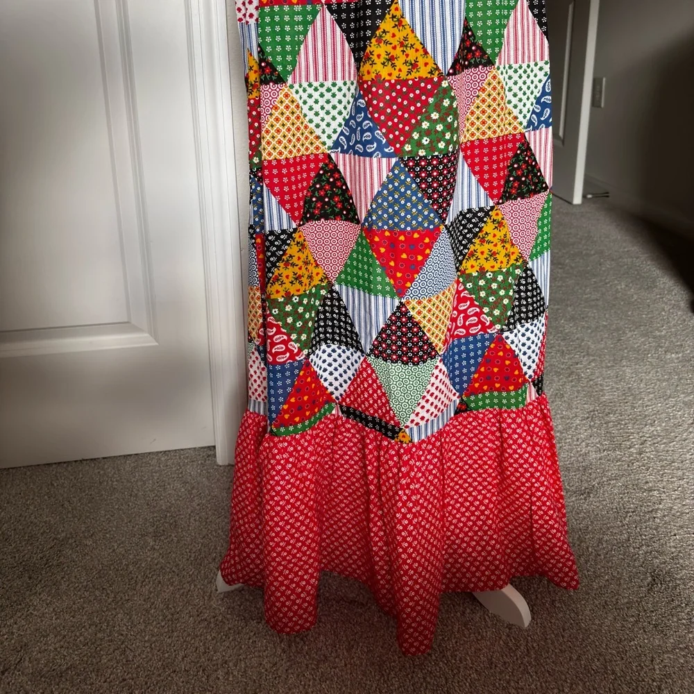 OOAK Vintage Gilead patchwork dress quilt Dress size small patterned - Picture 4 of 12